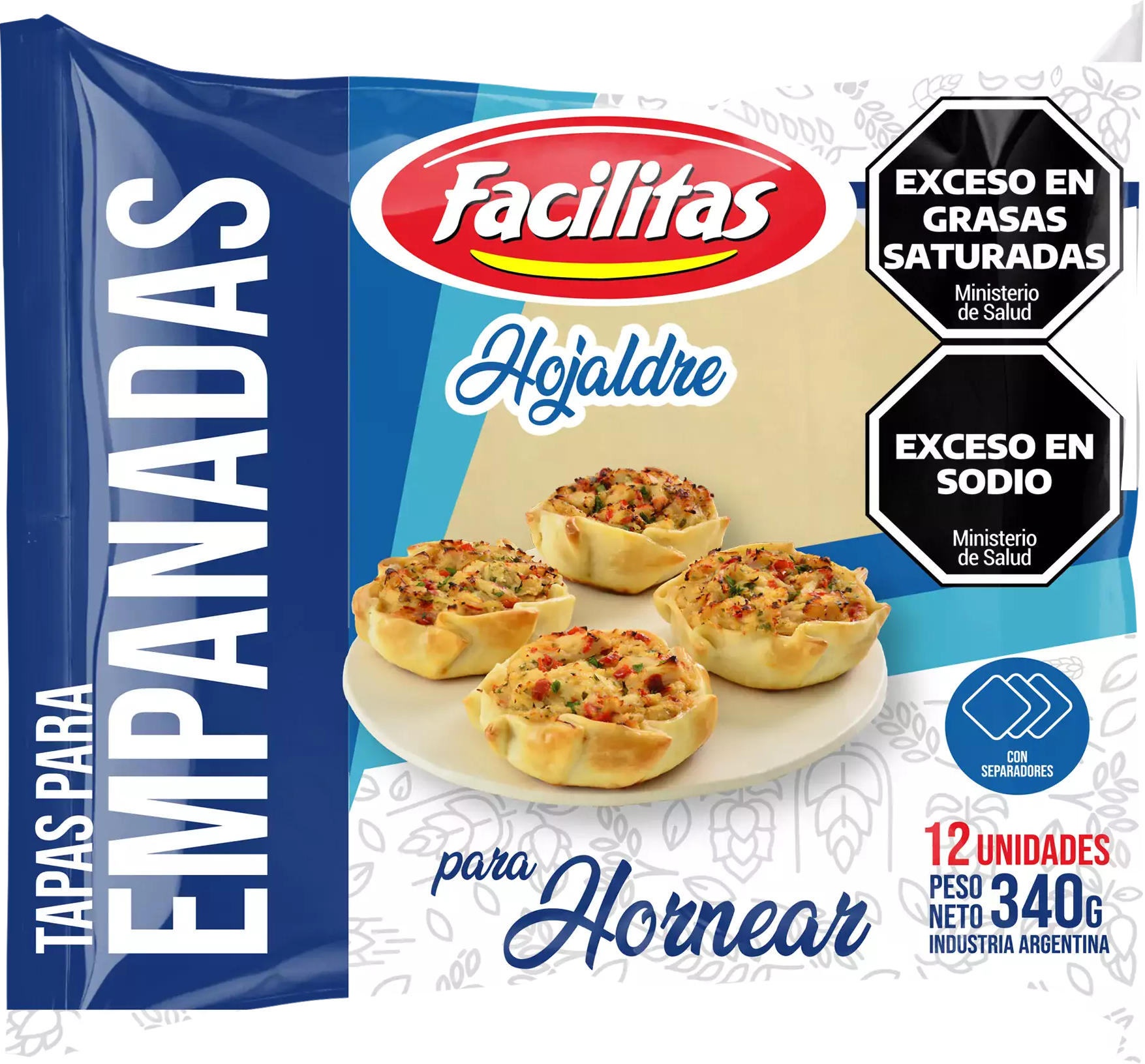 Empanadas facilitas hojaldre x 340 g