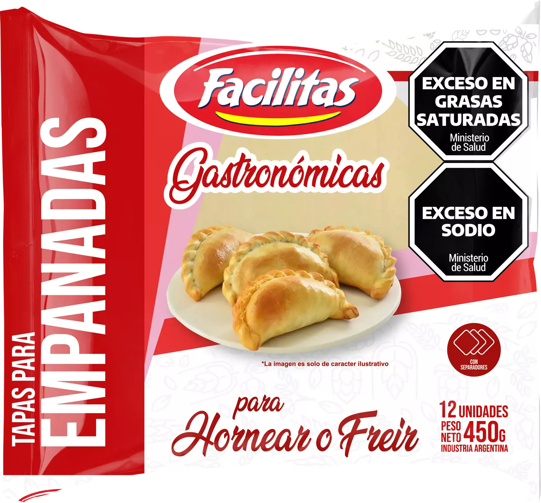 Empanadas gastronomicas criolla x 450 g