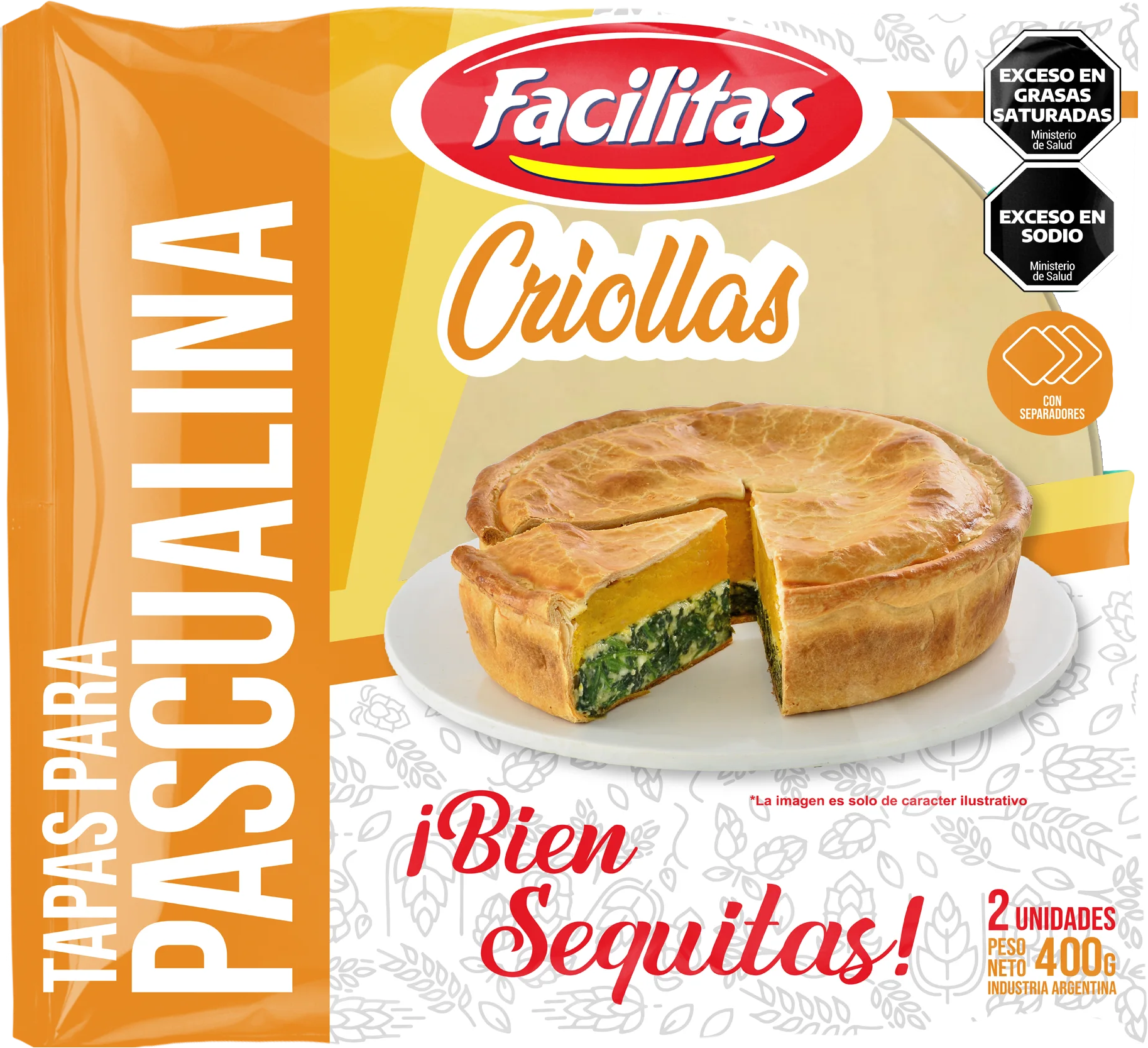Pascualinas facilitas criolla x 400 g