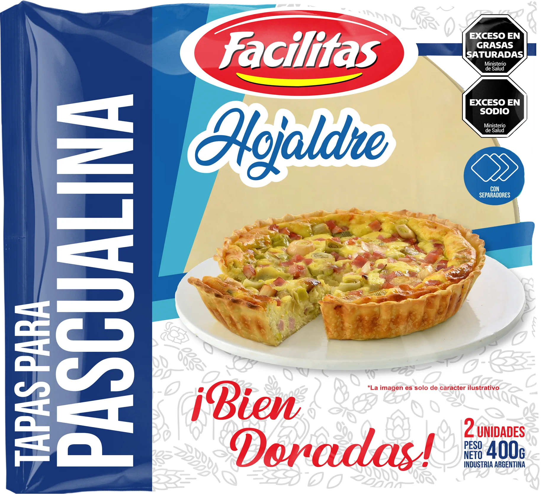 Pascualinas facilitas hojaldre x 400 g