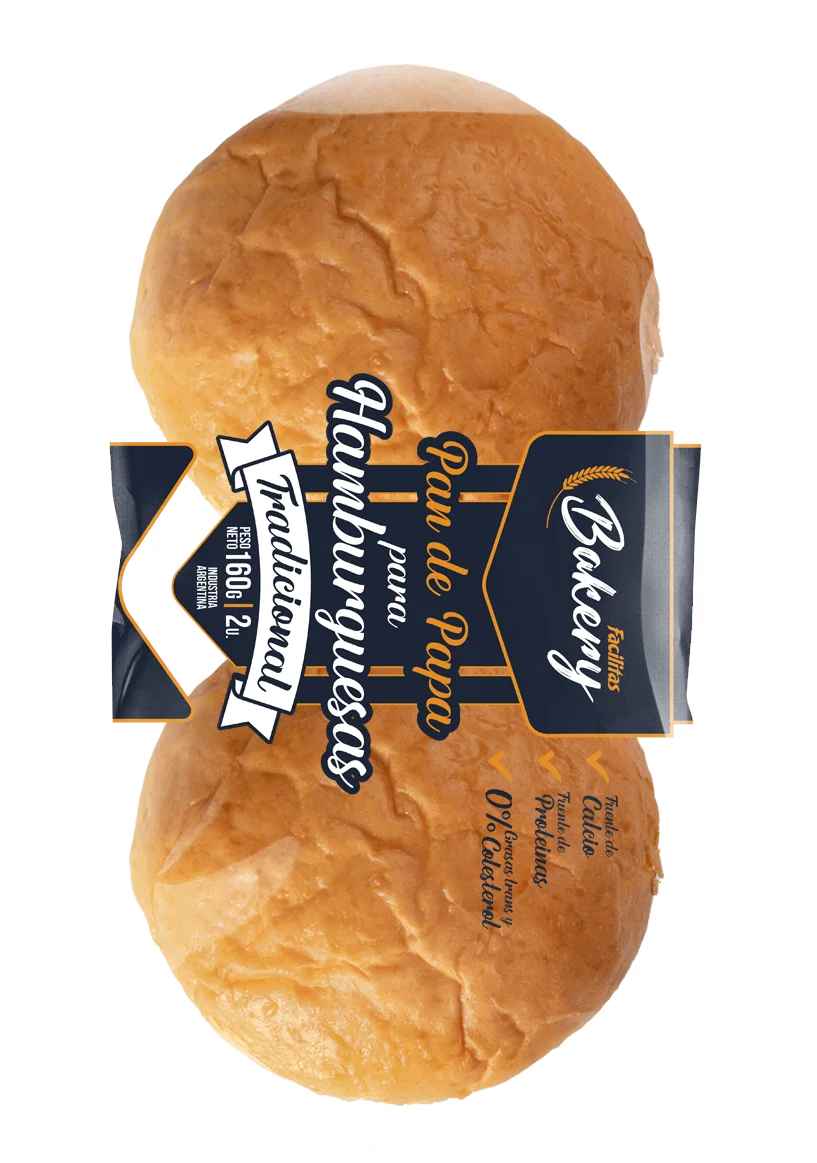 Pan p/ Hamb. - pan de papa - 2 x 160 g