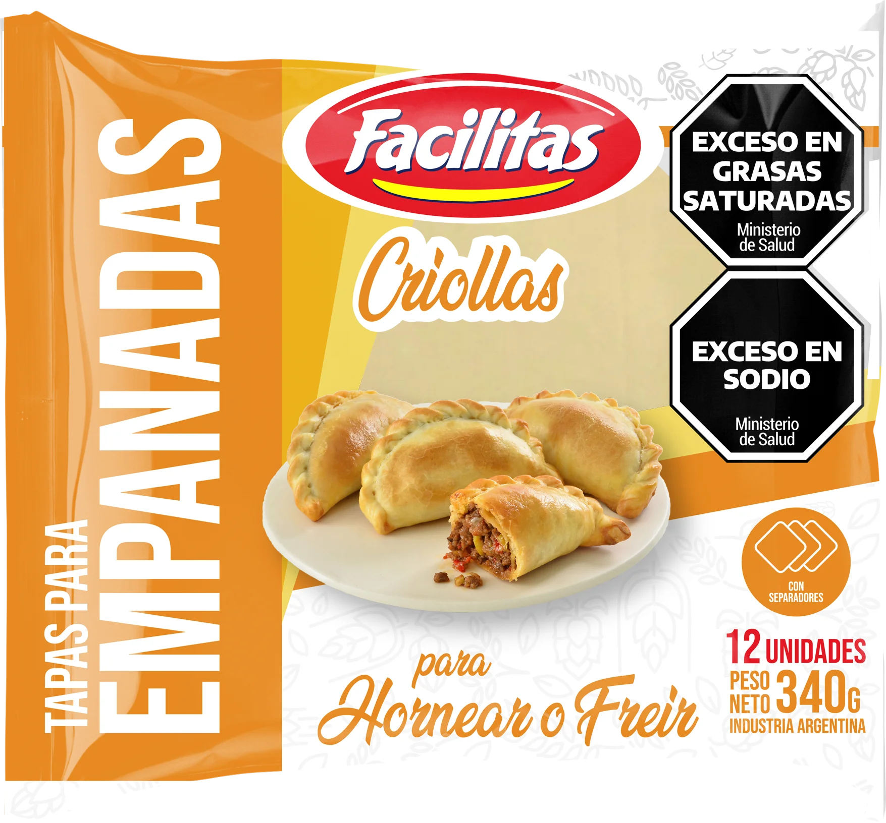 Empanadas facilitas criolla x 340 g