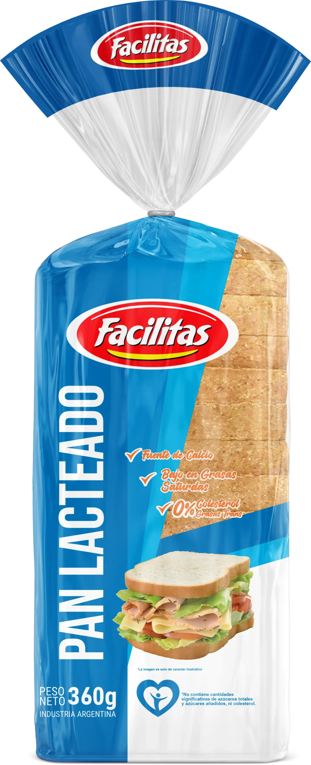 Pan Lacteado Chico x 360 grs